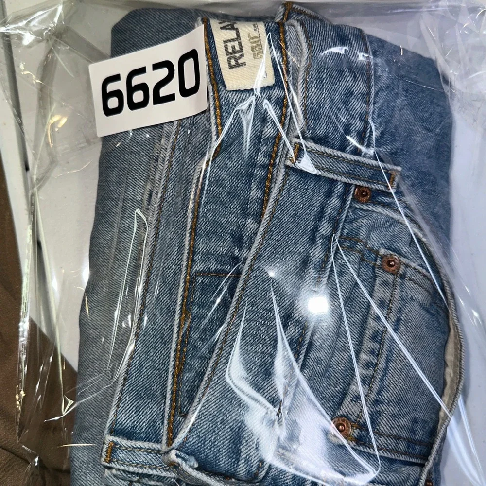 Levis 550 Relaxed Fit Jeans Mens 36x29 Light Wash Denim Blue 100% Cotton 6620